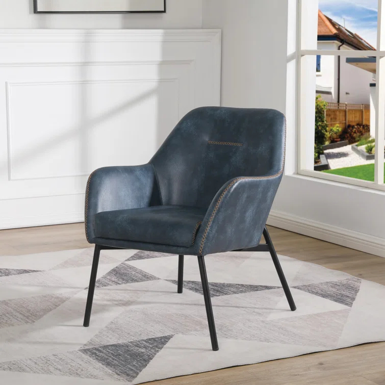 Faux Leather Armchair