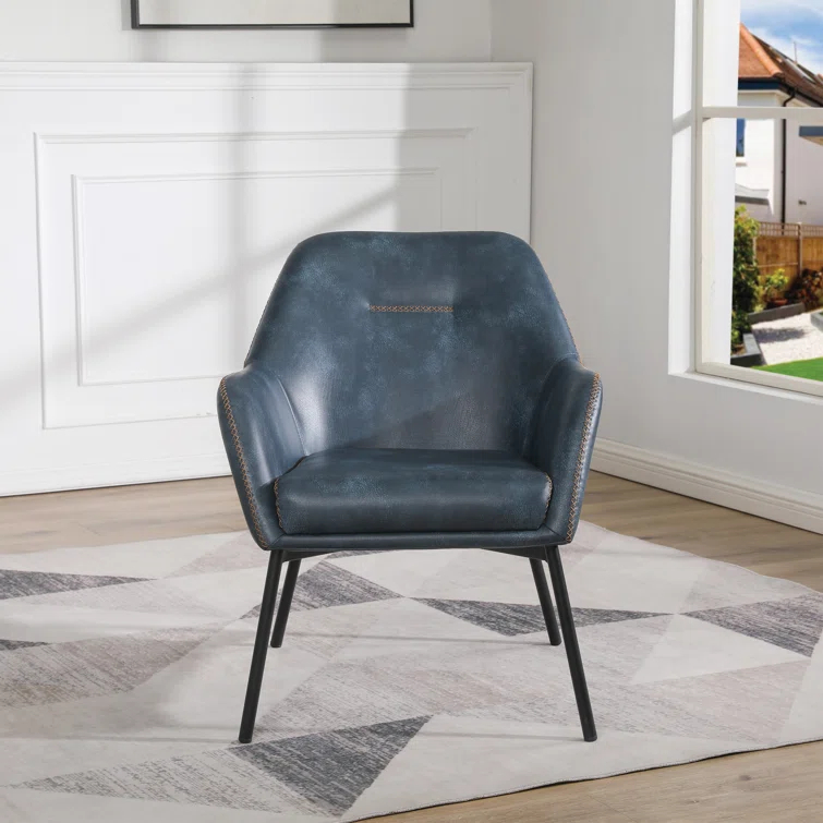 Faux Leather Armchair