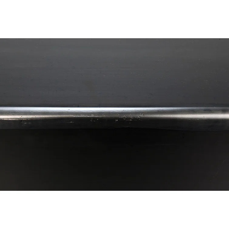 Black Rectangular Steel Industrial Coffee Table