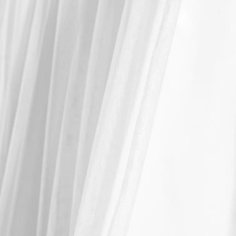 Lush Decor Polyester Semi Sheer Curtain Pair (Set of 2)