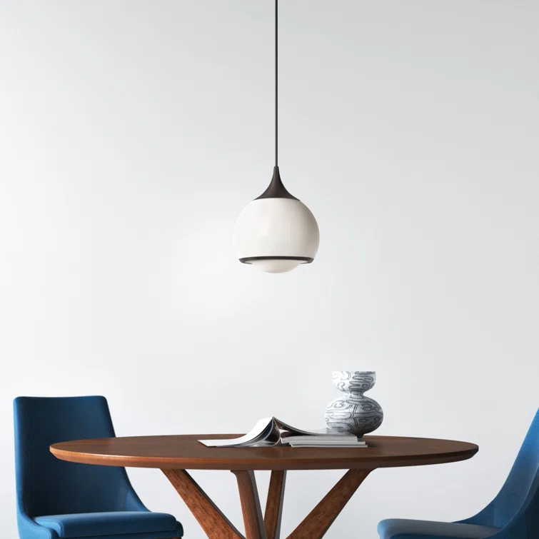 Kegan Single Light Glass Dimmable Pendant