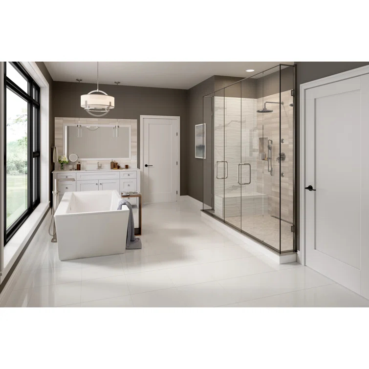 18" x 18" Marble Look Wall & Floor Tile