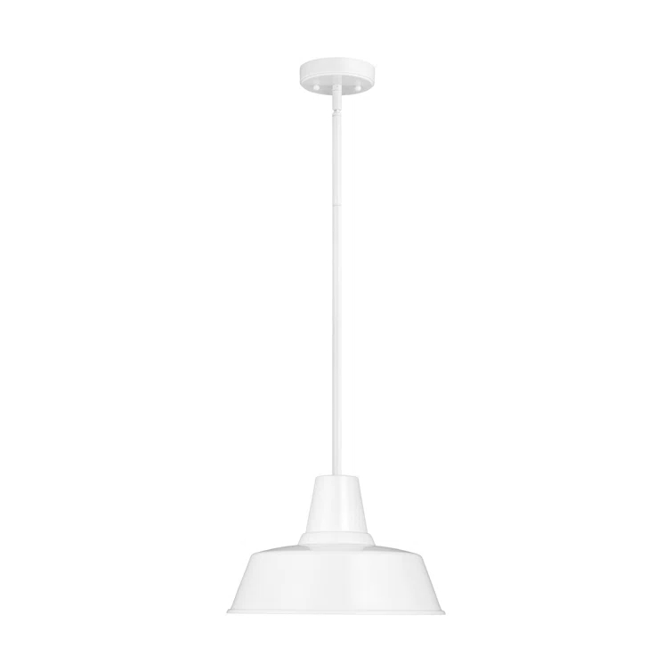 Fisher Outdoor Pendant Light - White / 14" Dia