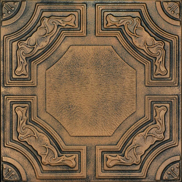 Evergreen 1.6 ft. x 1.6 ft. Polystyrene Glue-up Ceiling Tile