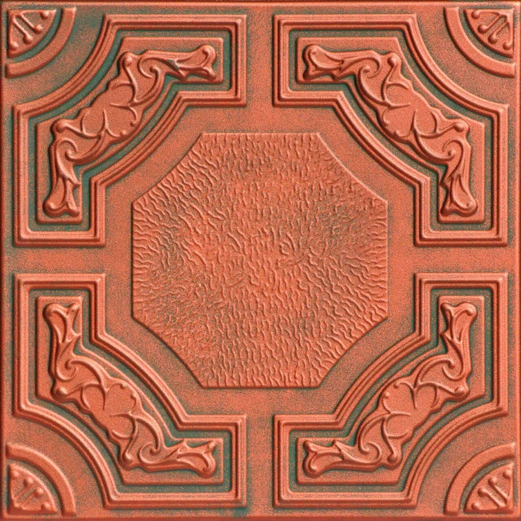 Evergreen 1.6 ft. x 1.6 ft. Polystyrene Glue-up Ceiling Tile