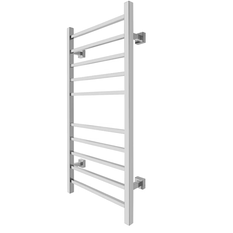 WarmlyYours TW-MT-10PS-HP Metropolitan Electric Wall-mounted Towel Warmer, Polished, 10 Bars, Dual Connection