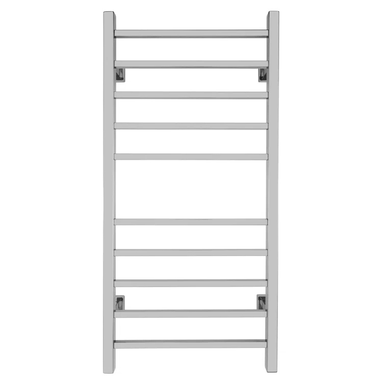 WarmlyYours TW-MT-10PS-HP Metropolitan Electric Wall-mounted Towel Warmer, Polished, 10 Bars, Dual Connection