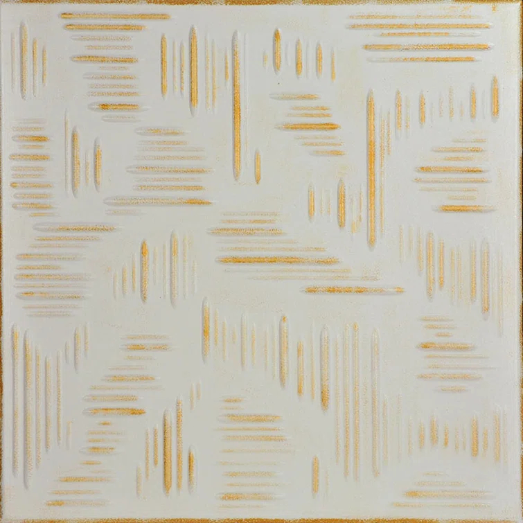 Country Wheat 1.6 ft. x 1.6 ft. Polystyrene Glue-up Ceiling Tile