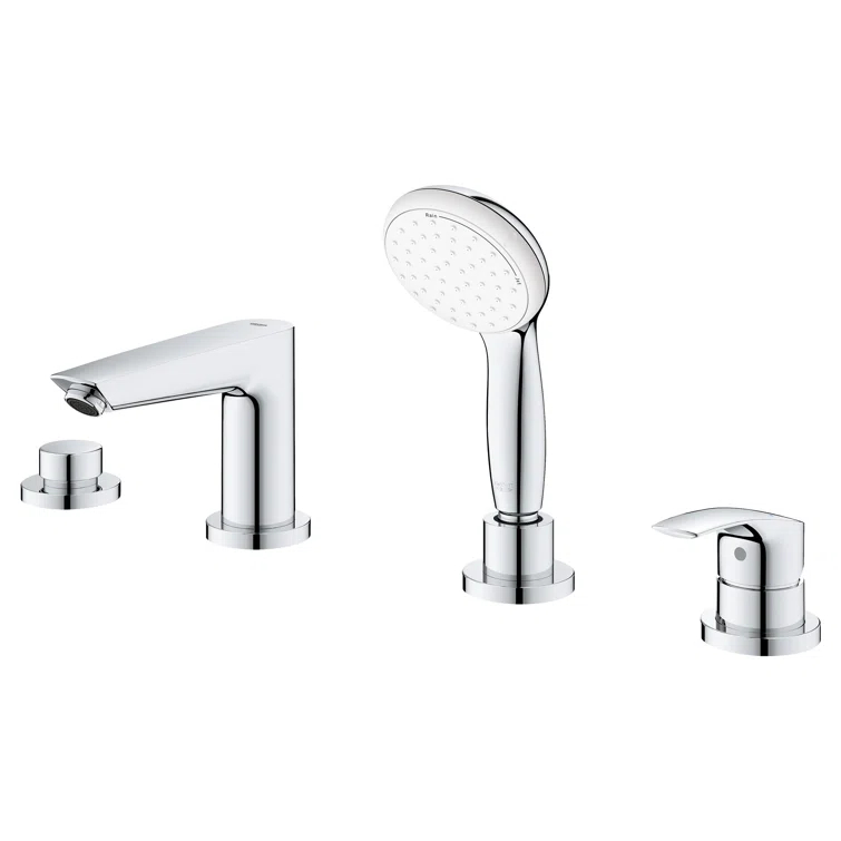 Eurosmart Single Handle Deck Mount Roman Tub Faucet Trim