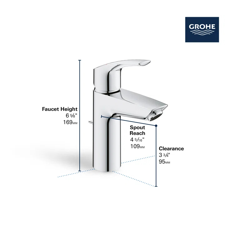 Eurosmart® Single Hole Bathroom Faucet
