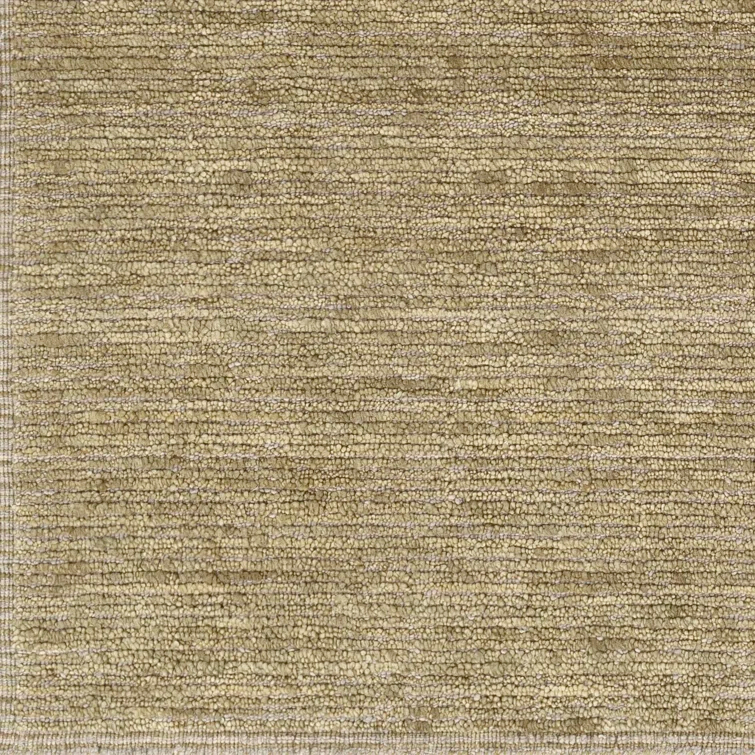 Viera Hand-Knotted Wool Striped Gray 5' x 7' Area Rug