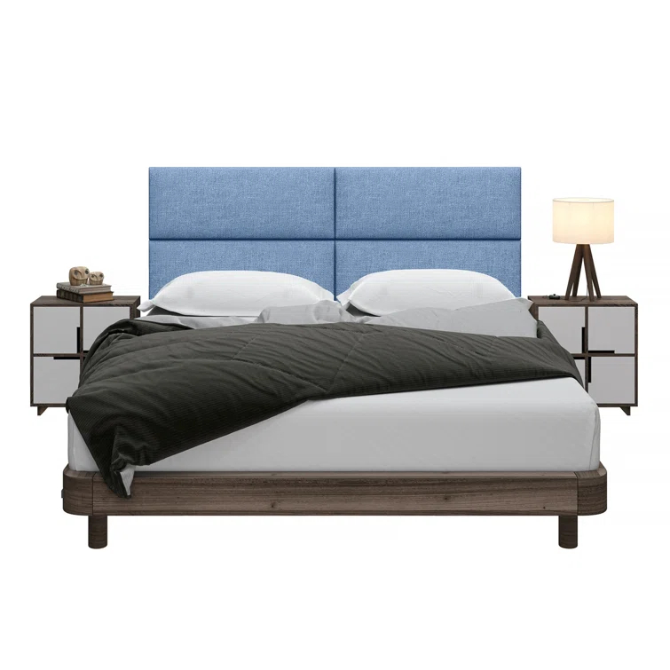 Panelist Modern Padded Headboard - Set of Wall Mounted Panels