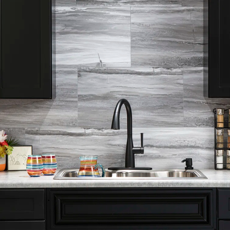 Palisade 25.6 in. x 14.8 in. Interlocking Vinyl Waterproof Wall Tiles