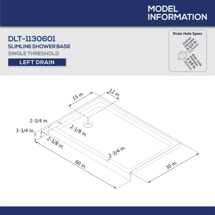 Encore 78.75" H Semi-frameless Sliding Shower Enclosure
