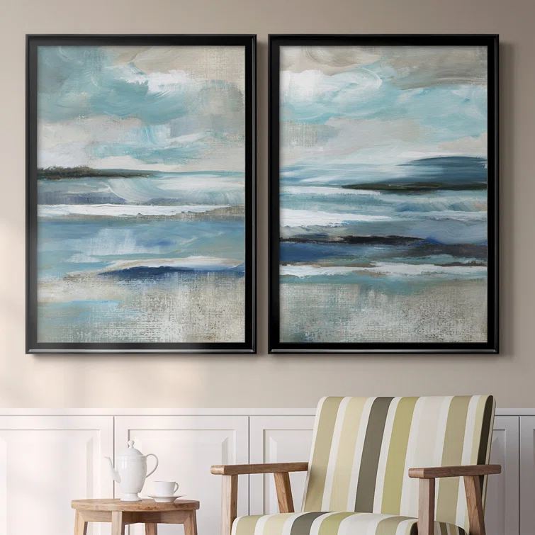 Wade Logan® " Distant Drama I " 2 - Pieces Painting Print (Set of 2)