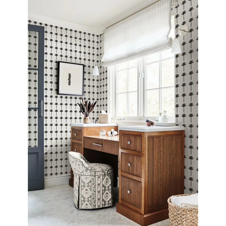 York Wallcoverings Floral Double Roll