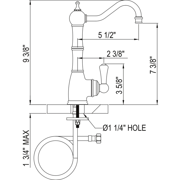 Edwardian Filter Kitchen Faucet