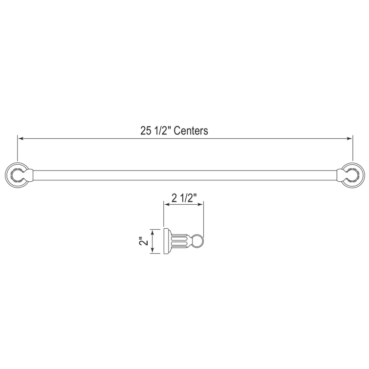 Edwardian 26" Towel Bar