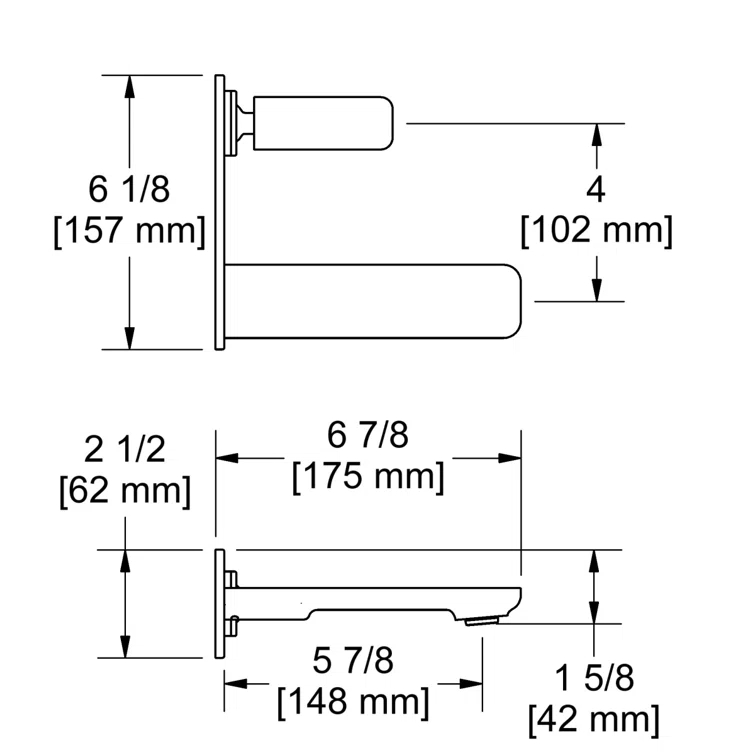 Equinox Wall Mount Lavatory Faucet
