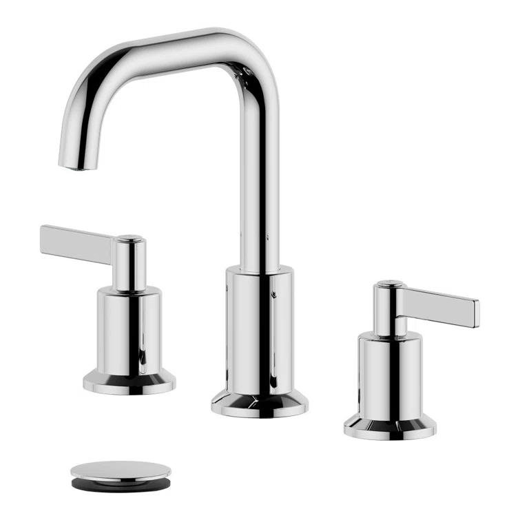 Bellaterra Home S8288-8-PC-W Kadoma Widespread 2-handle Bathroom Faucet with Drain Assembly