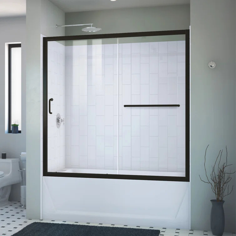 Infinity-Z 28" x 60" Rectangle Sliding Tub Enclosure