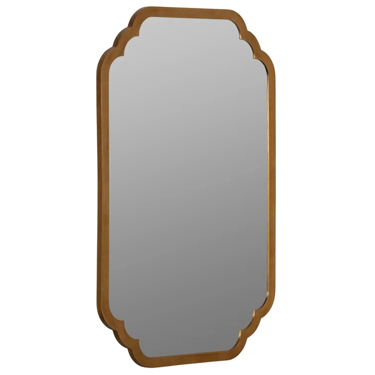 Carol Rectangular Gold Leaf Wall Mirror