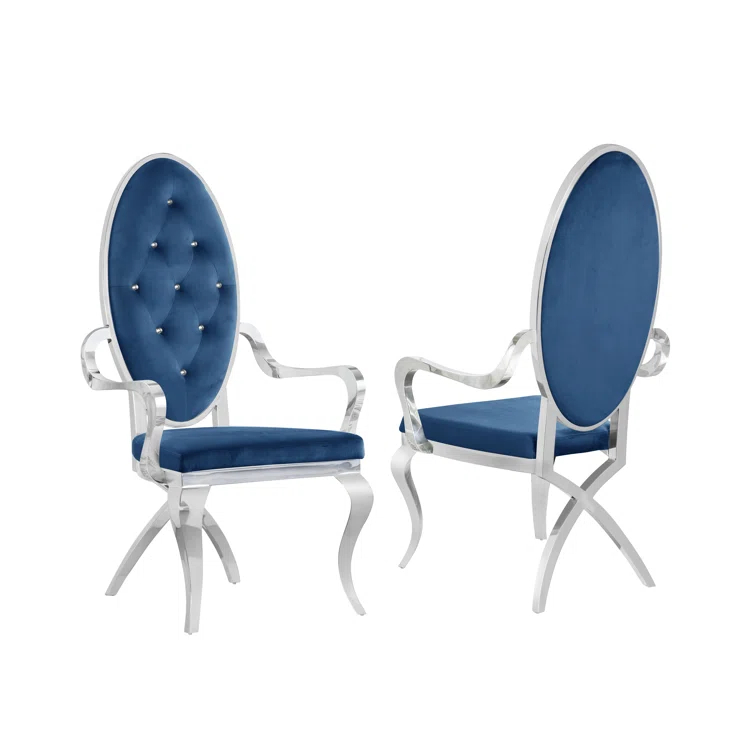 Tufted Velvet Upholstered Armchair