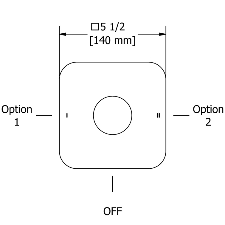 Equinox 1/2" Therm & Pressure Balance Trim With 2 Functions