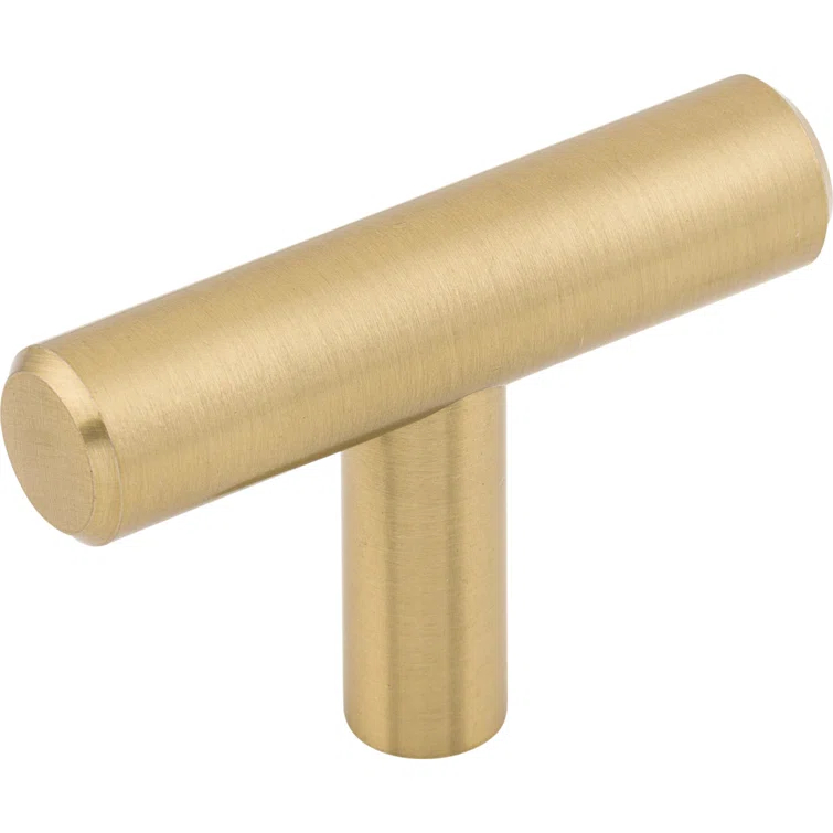 Honey Bronze Modern T-Handle Bar Knob with Mounting Hardware