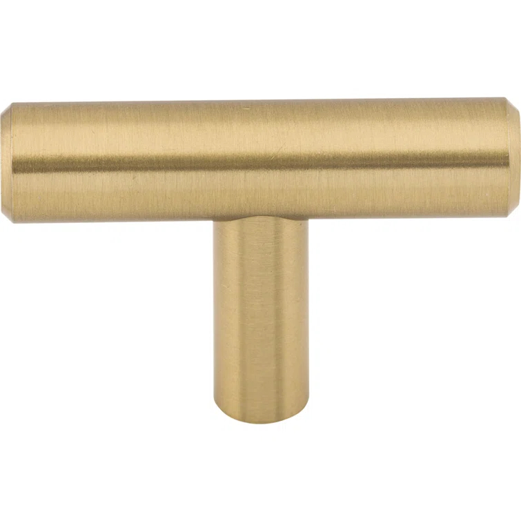 Honey Bronze Modern T-Handle Bar Knob with Mounting Hardware