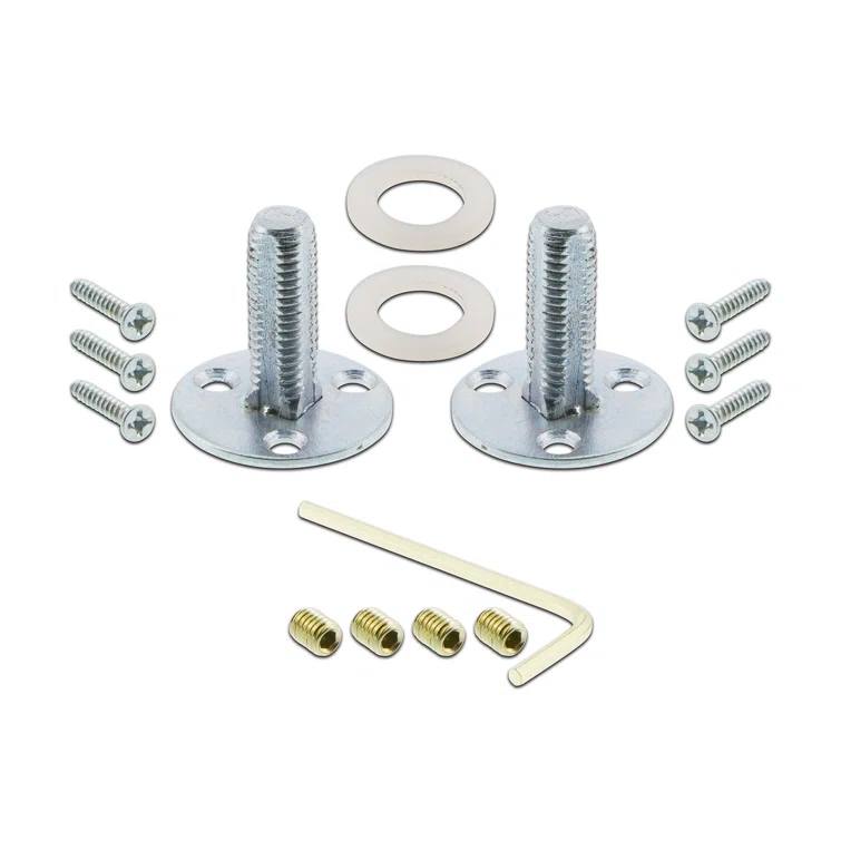 Rope Rosette with Crystal Pink Door Knob