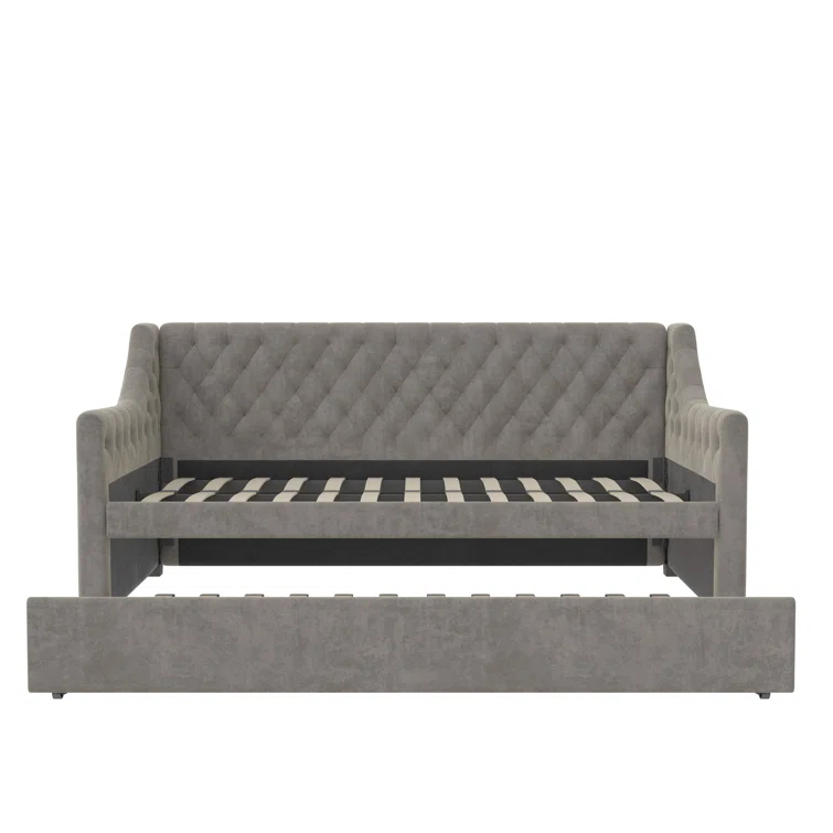 Monarch Hill Ambrosia Upholstered Daybed with Trundle
