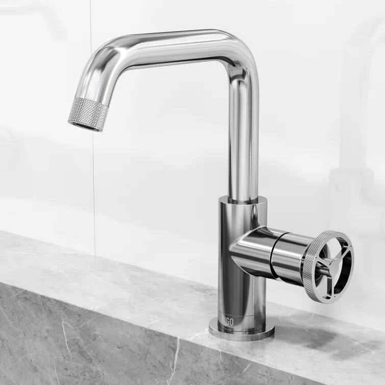 Cass 9" H Single Handle Single Hole Bathroom Faucet