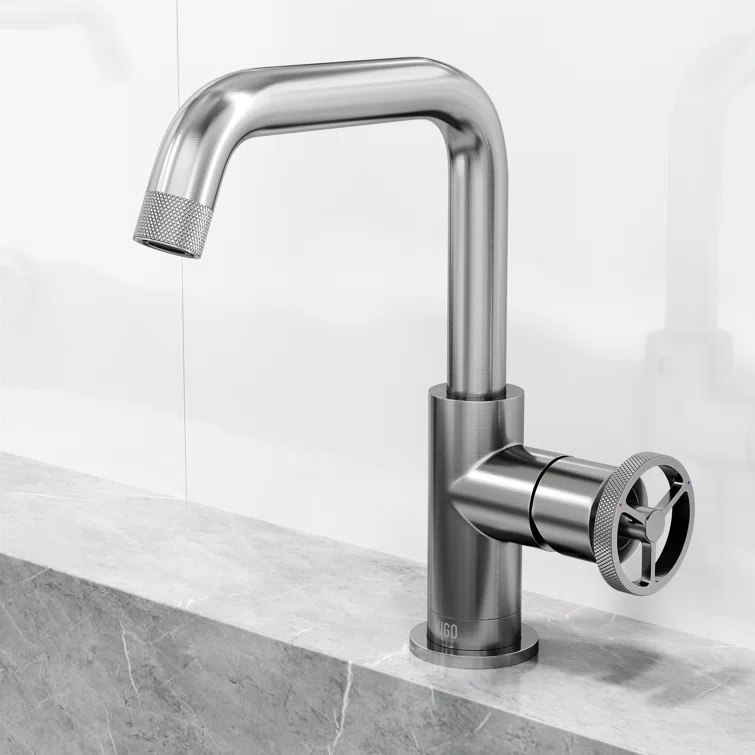 Cass 9" H Single Handle Single Hole Bathroom Faucet