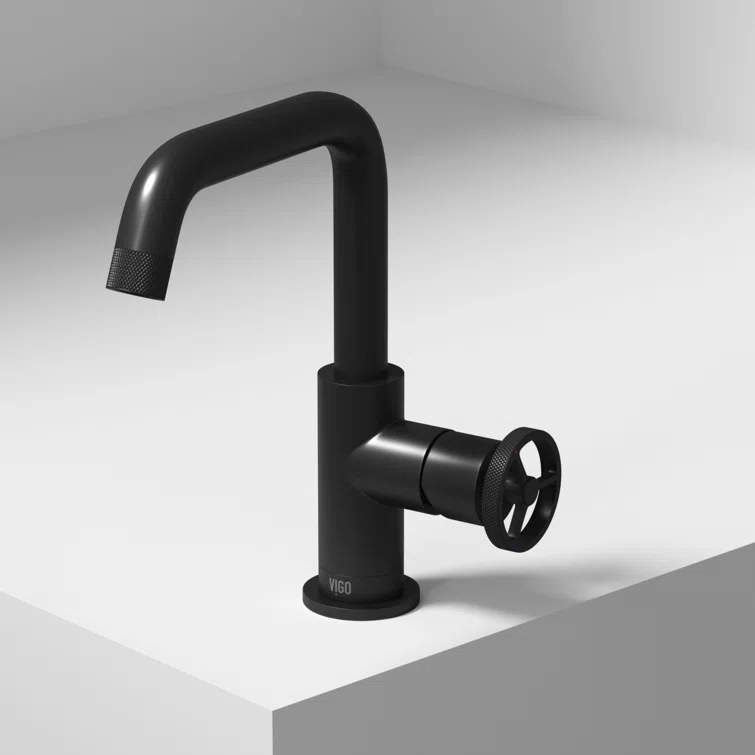 Cass 9" H Single Handle Single Hole Bathroom Faucet