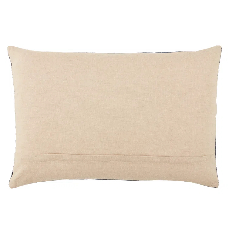Deco Geometric Cotton Lumbar Throw Pillow