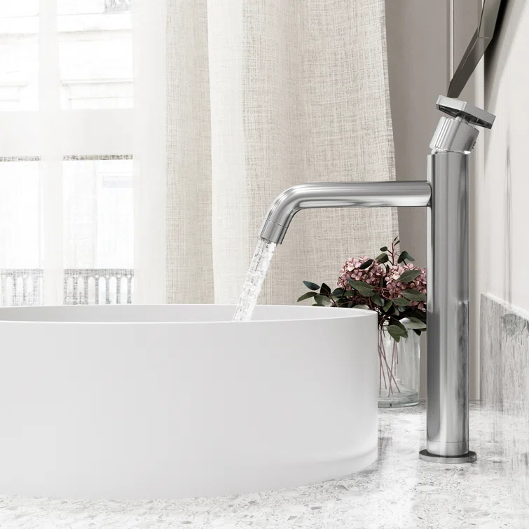 Ruxton 12" H Single Handle Vessel Sink Bathroom Faucet