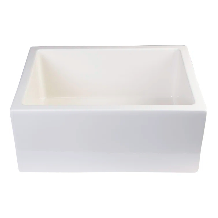 23.63'' L Farmhouse / Apron Single Bowl Fireclay Kitchen Sink