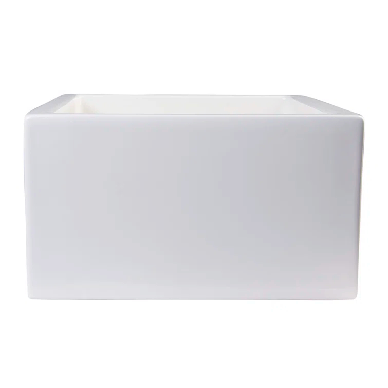 23.63'' L Farmhouse / Apron Single Bowl Fireclay Kitchen Sink