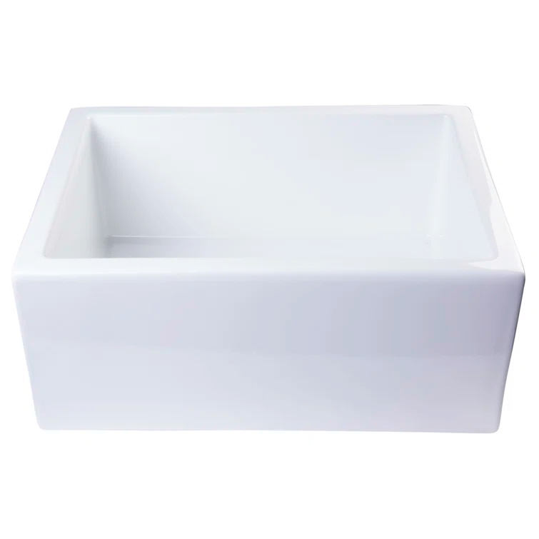 23.63'' L Farmhouse / Apron Single Bowl Fireclay Kitchen Sink
