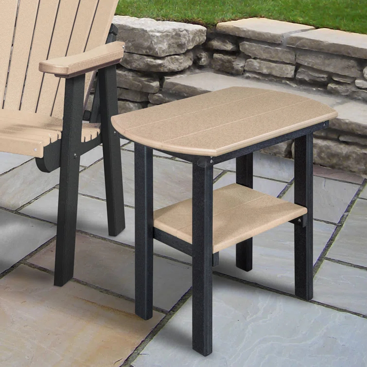 Hubert Oval Outdoor Side Table