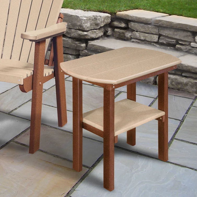 Hubert Oval Outdoor Side Table