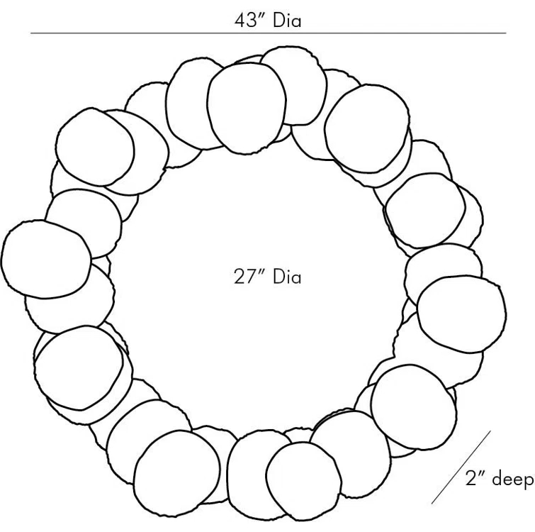 Burnt Iron Industrial Round Wall Mirror