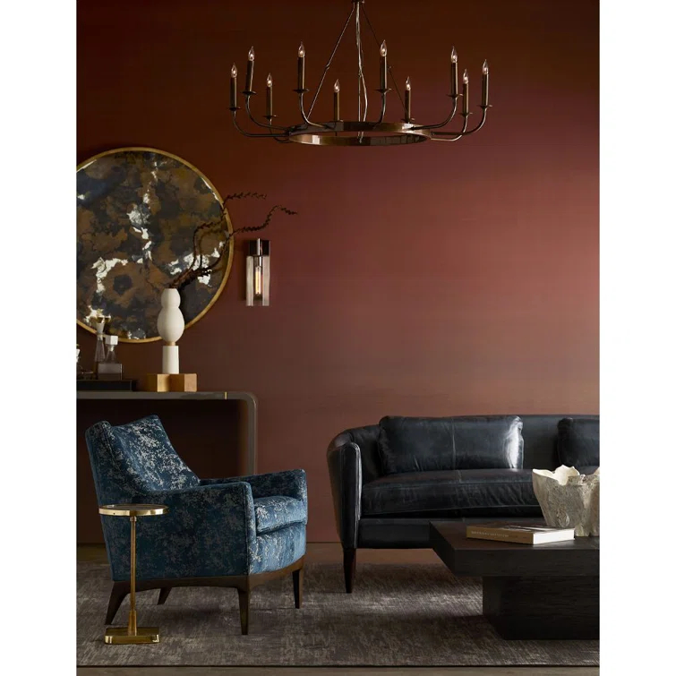 Campbell 39.5'' Charred Blackened Wood Square Coffee Table