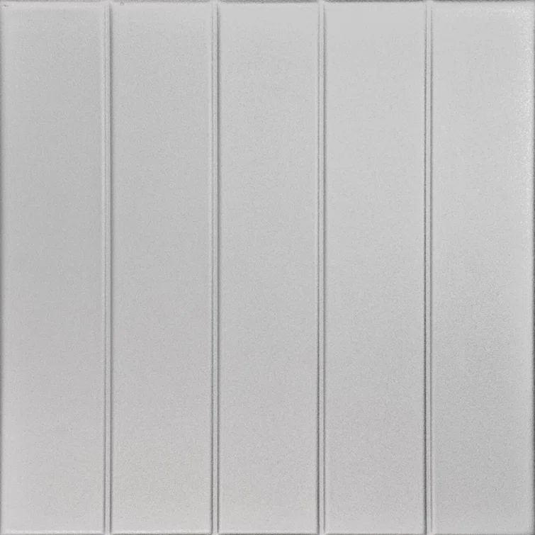 Bead Board 1.6 ft. x 1.6 ft. Polystyrene Glue-up Ceiling Tile