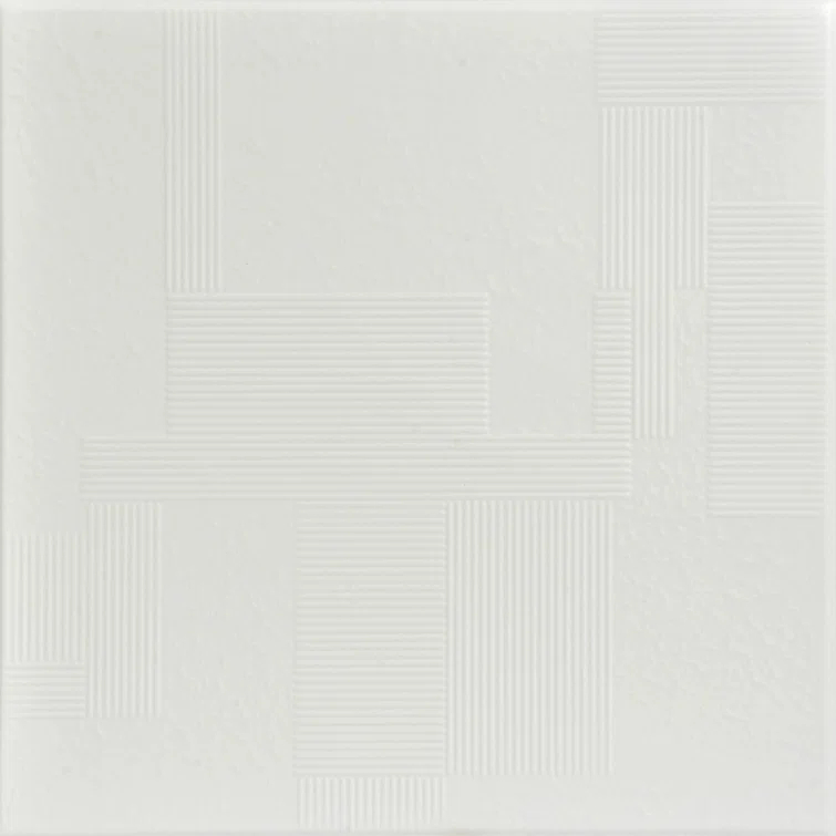 Vectors 1.6 ft. x 1.6 ft. Polystyrene Glue-up Ceiling Tile