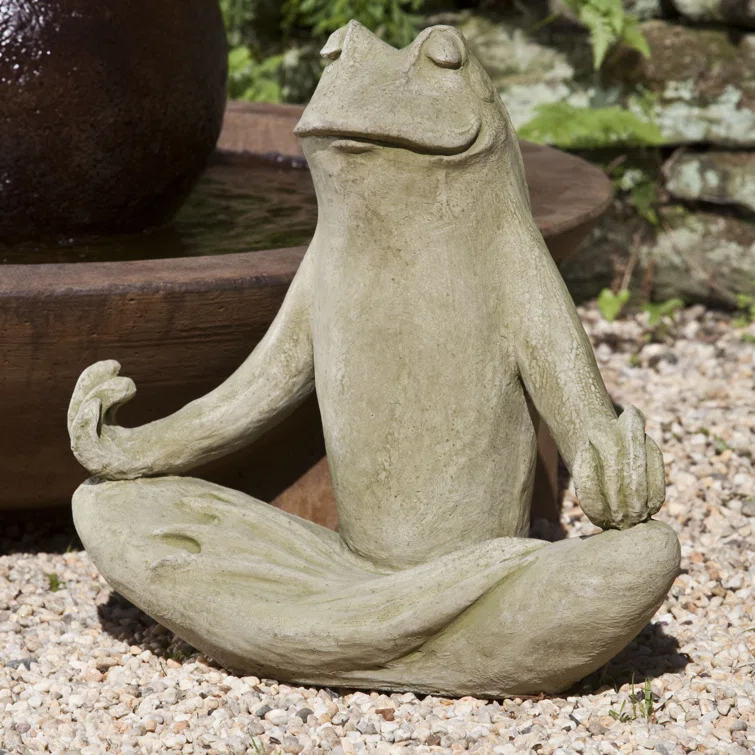 Totally Zen Frog Statue