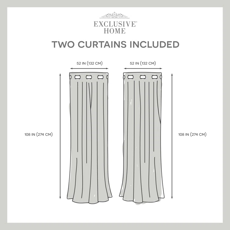 Phillipa Room Darkening Curtain Pair