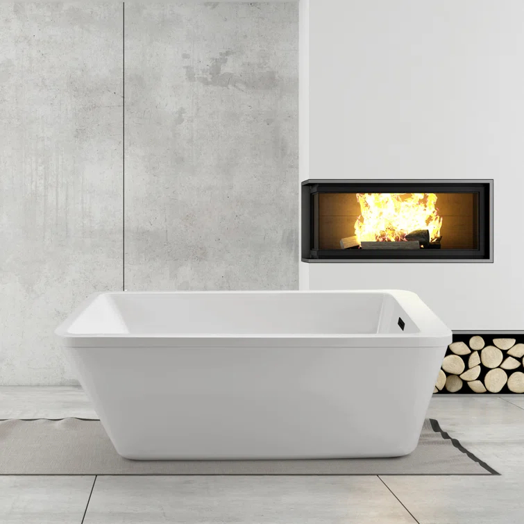 1524 mm x 813 mm Freestanding Roll Top Bathtub