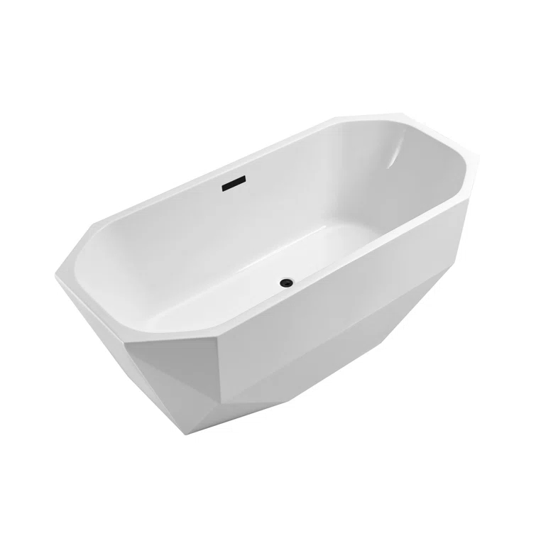 1501 mm x 719 mm Freestanding Roll Top Bathtub
